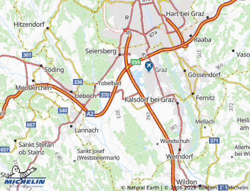 MICHELIN Unterpremstätten map - ViaMichelin