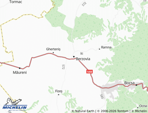 Mappa MICHELIN Berzovia - ViaMichelin