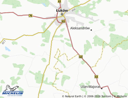 MICHELIN-Landkarte Malcanów - ViaMichelin