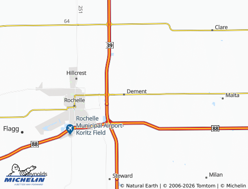 Mapa MICHELIN Dement - ViaMichelin