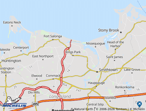 Mapa MICHELIN Kings Park - ViaMichelin