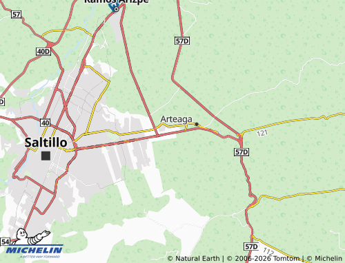 Mapa MICHELIN San Jerónimo - ViaMichelin