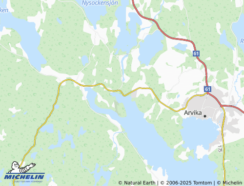 MICHELIN Gamla Bruket map - ViaMichelin