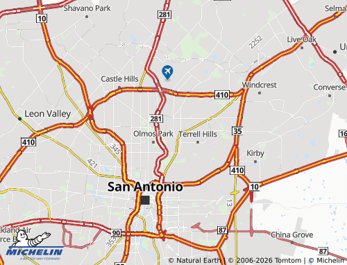 Mapa MICHELIN Alamo Heights - ViaMichelin