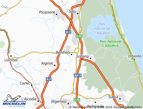 Mappa MICHELIN Benifaió - ViaMichelin