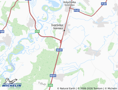 Mappa MICHELIN Yahidne - ViaMichelin