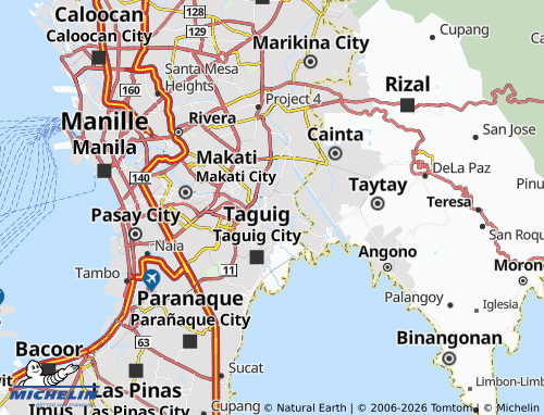 MICHELIN Pasig City map - ViaMichelin