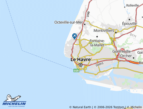 Mapa MICHELIN Sainte-Adresse - ViaMichelin