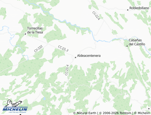 Mapa MICHELIN Aldeacentenera - ViaMichelin