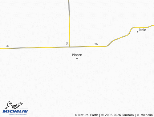 MICHELIN Pincen map - ViaMichelin