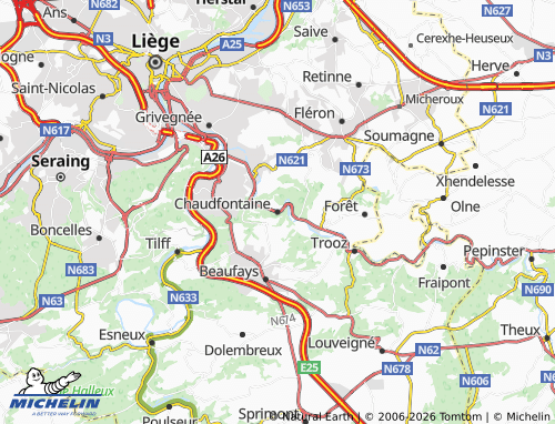 Kaart MICHELIN Chaudfontaine - ViaMichelin