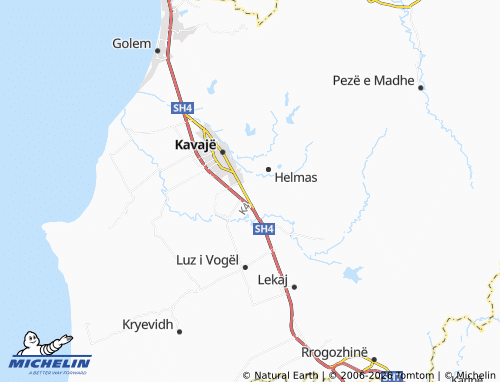 Mapa MICHELIN Shtodhër - ViaMichelin