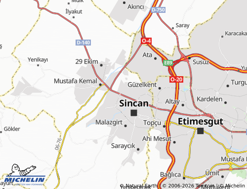 Mappa MICHELIN Gökçek - ViaMichelin
