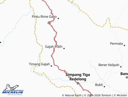 Mapa MICHELIN Gajah Putih - ViaMichelin