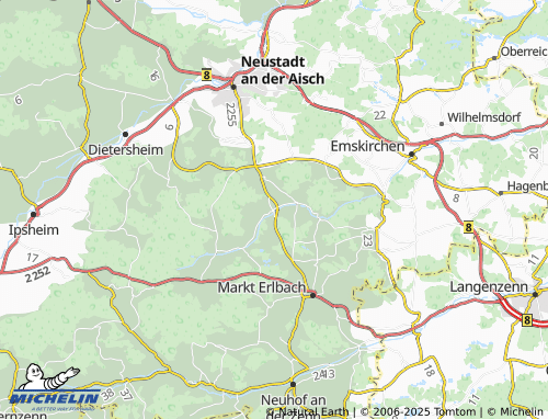 MICHELIN Losaurach map - ViaMichelin