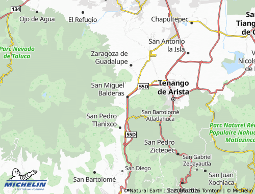 MICHELIN-Landkarte San Miguel Balderas - ViaMichelin