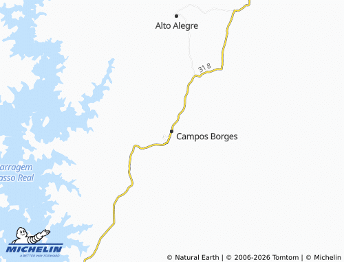 Mapa MICHELIN Campos Borges - ViaMichelin