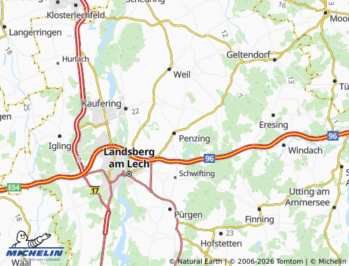 MICHELIN Penzing map - ViaMichelin