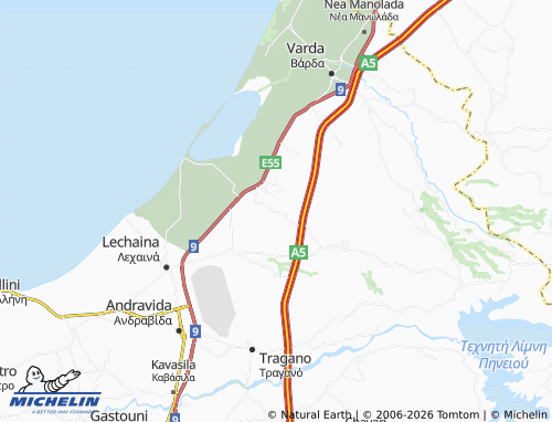 Carte MICHELIN Ano Kourtesi - ViaMichelin