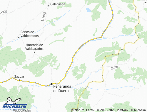 MICHELIN Arandilla map - ViaMichelin