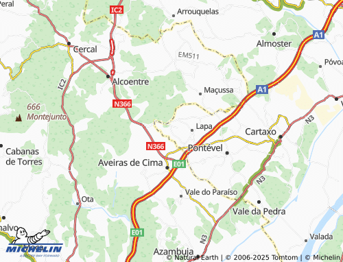 MICHELIN-Landkarte Casais da Carrasqueira - ViaMichelin