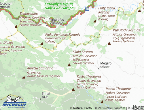 MICHELIN Kalloni map - ViaMichelin