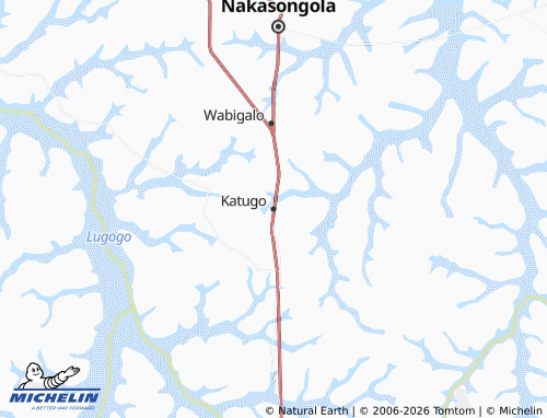 MICHELIN Katugo map - ViaMichelin