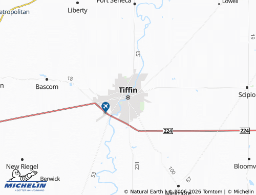 Mappa MICHELIN Tiffin - ViaMichelin