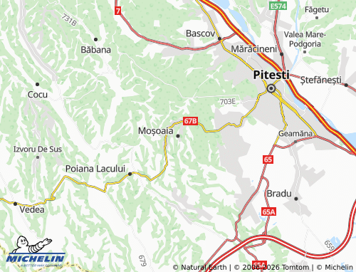 Mapa MICHELIN Moșoaia - ViaMichelin