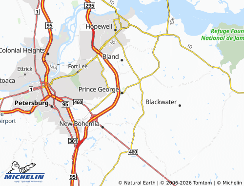 Mappa MICHELIN Prince George - ViaMichelin