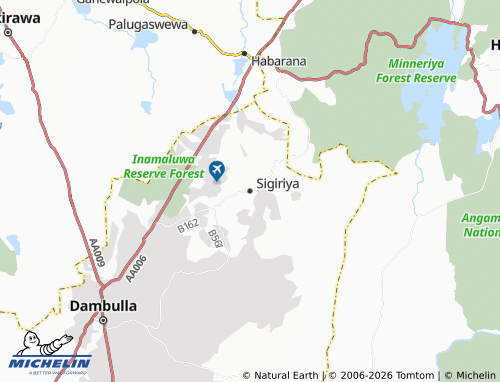 MICHELIN Sigiriya map - ViaMichelin