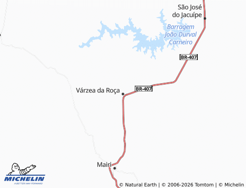 Carte MICHELIN Várzea da Roça - ViaMichelin