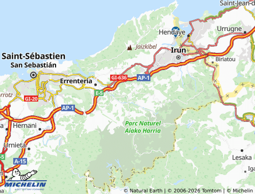 MICHELIN Oiartzun map - ViaMichelin