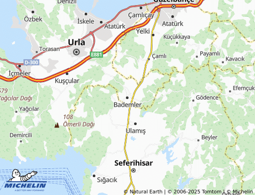 MICHELIN Bademler map - ViaMichelin