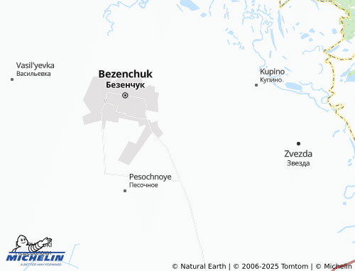 MICHELIN Novoorenburgskiy map - ViaMichelin