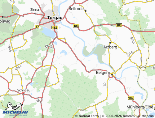 MICHELIN Pflückuff map - ViaMichelin
