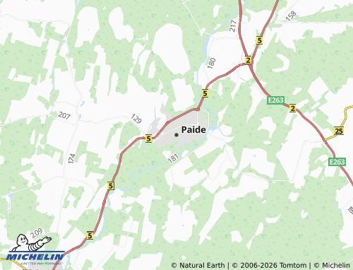 Mapa MICHELIN Paide - ViaMichelin