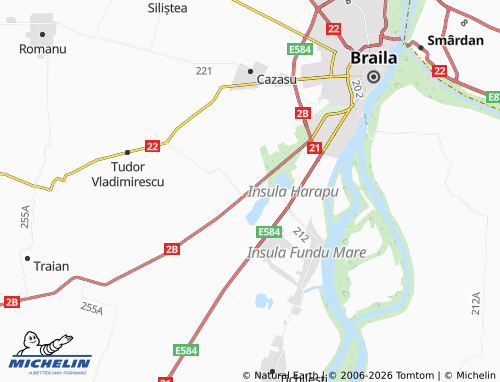 Mappa MICHELIN Lacu Sărat - ViaMichelin