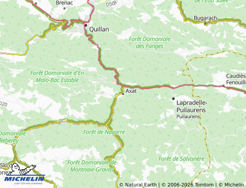 Mappa MICHELIN Axat - ViaMichelin