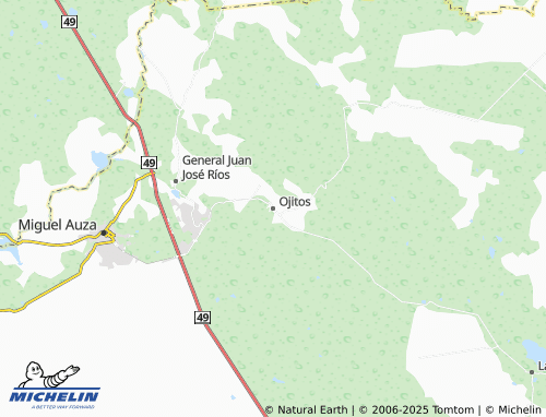 MICHELIN Ojitos map - ViaMichelin