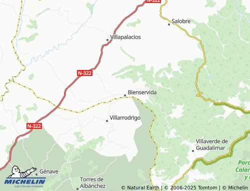 MICHELIN Bienservida map - ViaMichelin