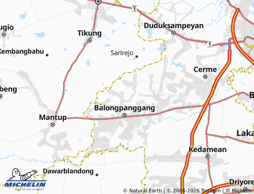 Mappa MICHELIN Klotok - ViaMichelin