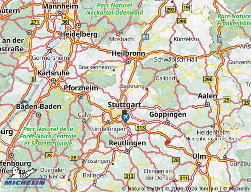 MICHELIN Ludwigsburg map - ViaMichelin
