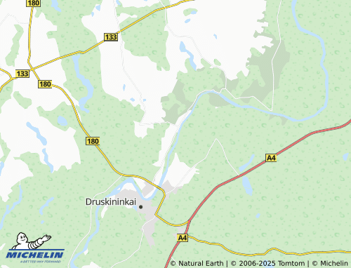 MICHELIN Gailiūnai map - ViaMichelin