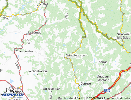 MICHELIN Beyssac map - ViaMichelin