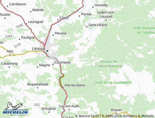MICHELIN Saint-Polycarpe map - ViaMichelin