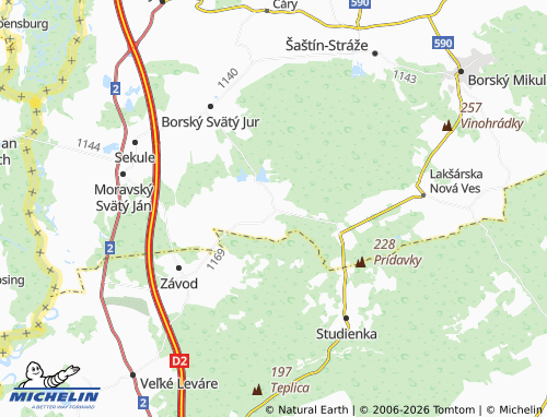MICHELIN-Landkarte Tomky - ViaMichelin
