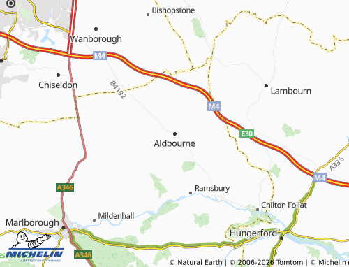 Carte MICHELIN Aldbourne - ViaMichelin