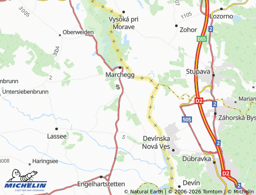 MICHELIN Marchegg-Bahnhof map - ViaMichelin