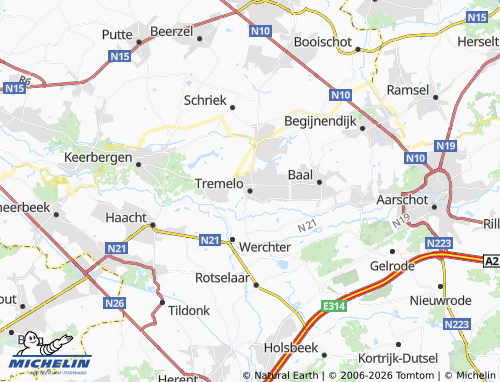 Mapa MICHELIN Tremelo - ViaMichelin
